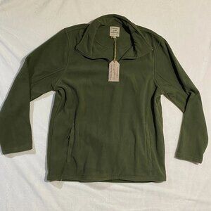 Victory Outfitters Men's Quarter Zip Pullover Sweater XL Olive Long Sleeve NWT